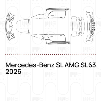 PPF prédécoupé Mercedes-Benz SL AMG SL63 2026