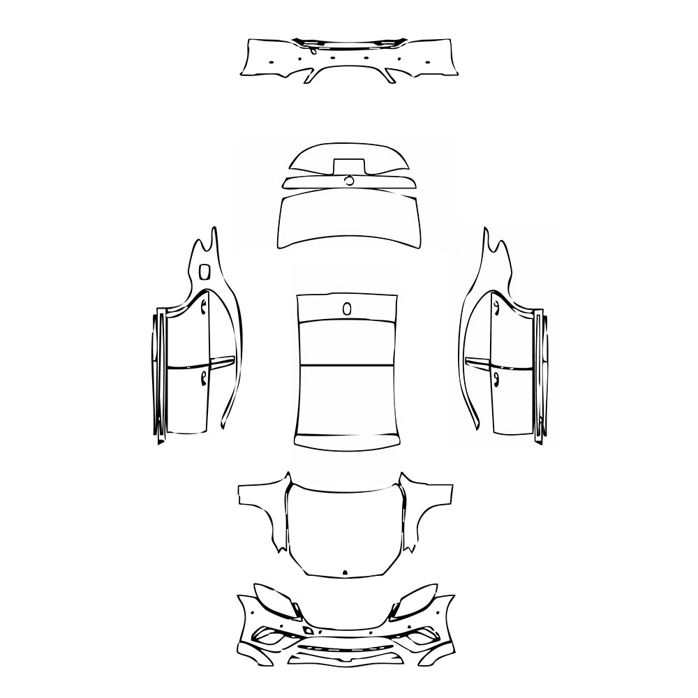 Pre-Cut PPF Mercedes-Benz S Class Sedan AMG S63 L 2017 - PPF-Kits