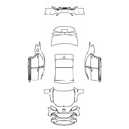 Pre-Cut PPF Mercedes-Benz S Class Sedan AMG S63 L 2018 - PPF-Kits