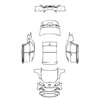 Pre-Cut PPF Mercedes-Benz S Class Sedan AMG S65 L 2018 - PPF-Kits