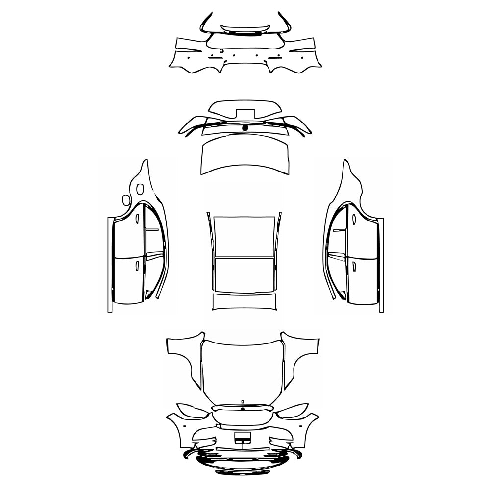 Pre-Cut PPF Mercedes-Benz S Class Sedan Base Extended Wheelbase 2025 - PPF-Kits