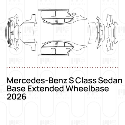 PPF prédécoupé Mercedes-Benz S Class Sedan Base Extended Wheelbase 2026
