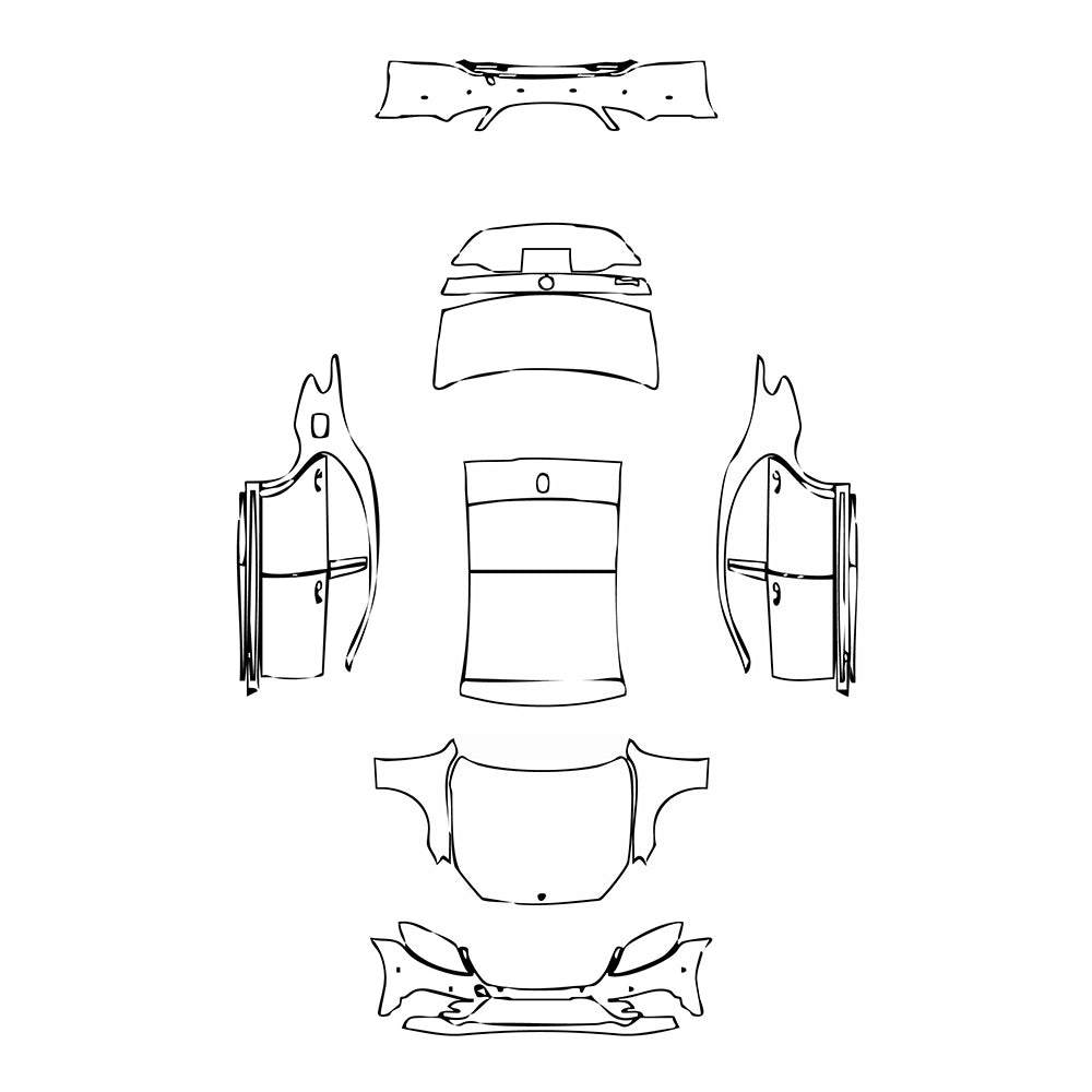Pre-Cut PPF Mercedes-Benz S Class Sedan Sport Extended Wheelbase 2015 - PPF-Kits