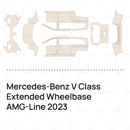 PPF prédécoupé Mercedes-Benz V Class Extended Wheelbase AMG-Line 2023