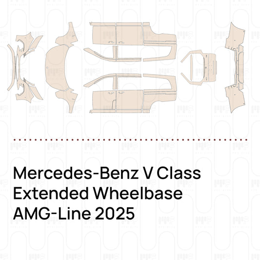 PPF prédécoupé Mercedes-Benz V Class Extended Wheelbase AMG-Line 2025