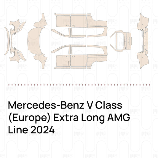 PPF prédécoupé Mercedes-Benz V Class (Europe) Extra Long AMG Line 2024