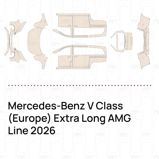 PPF prédécoupé Mercedes-Benz V Class (Europe) Extra Long AMG Line 2026
