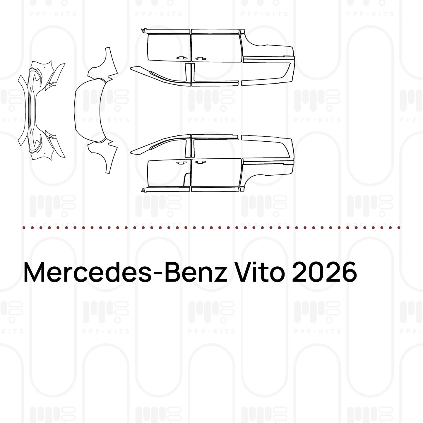 PPF prédécoupé Mercedes-Benz Vito 2026