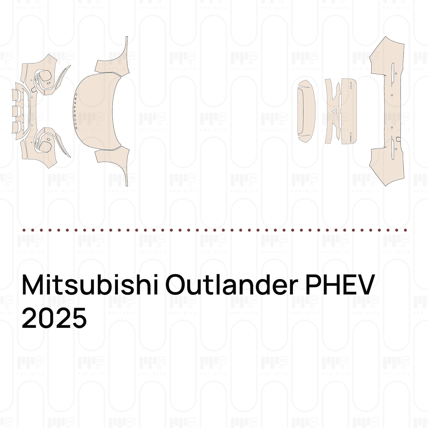 PPF prédécoupé Mitsubishi Outlander PHEV 2025