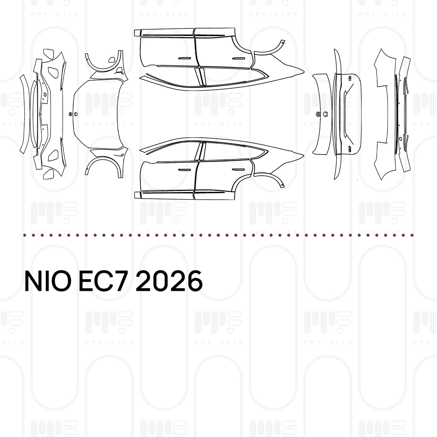 PPF prédécoupé NIO EC7 2026