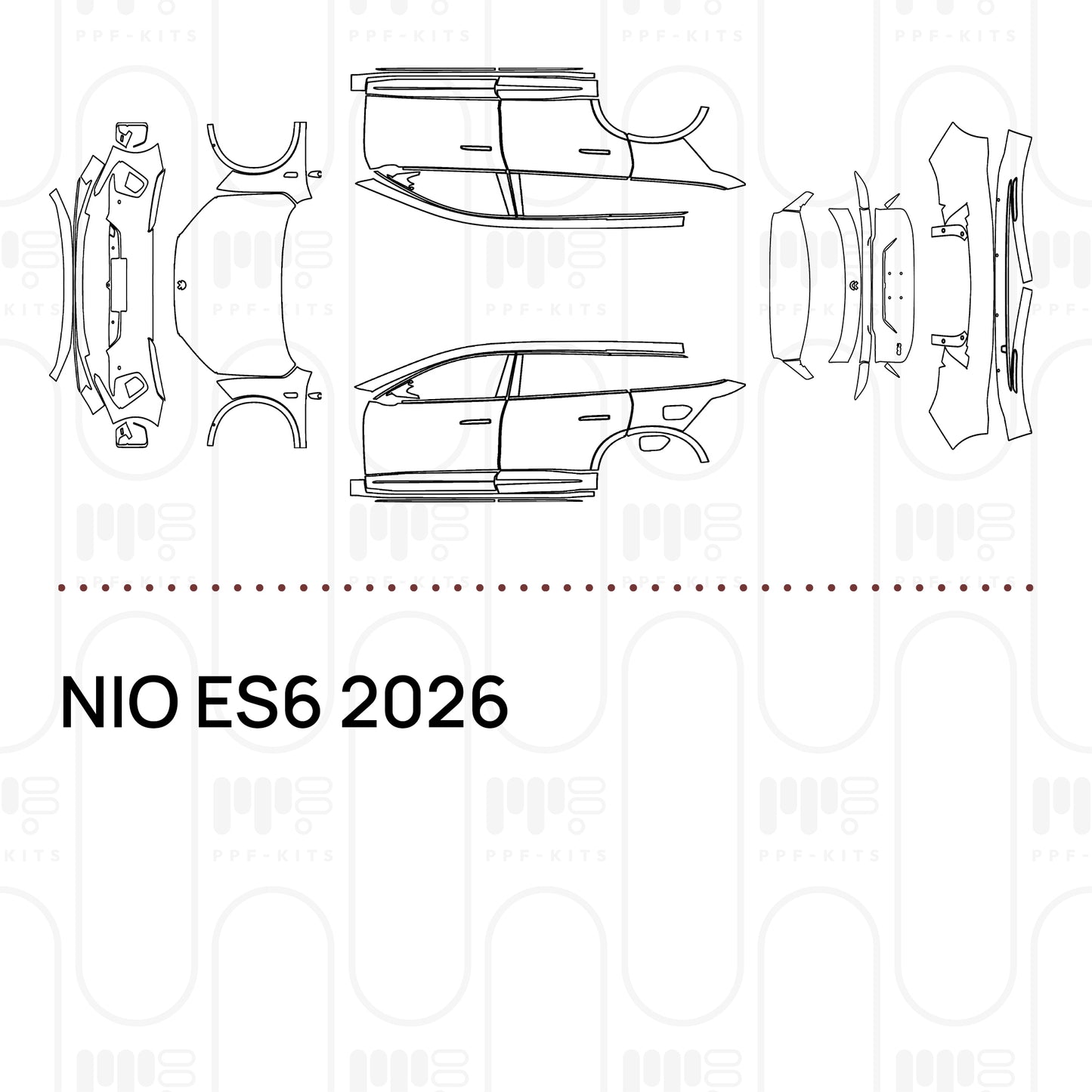 PPF prédécoupé NIO ES6 2026