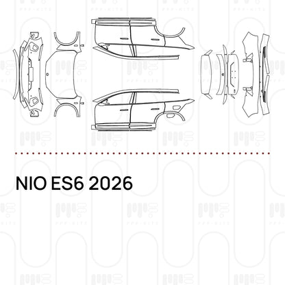 PPF prédécoupé NIO ES6 2026