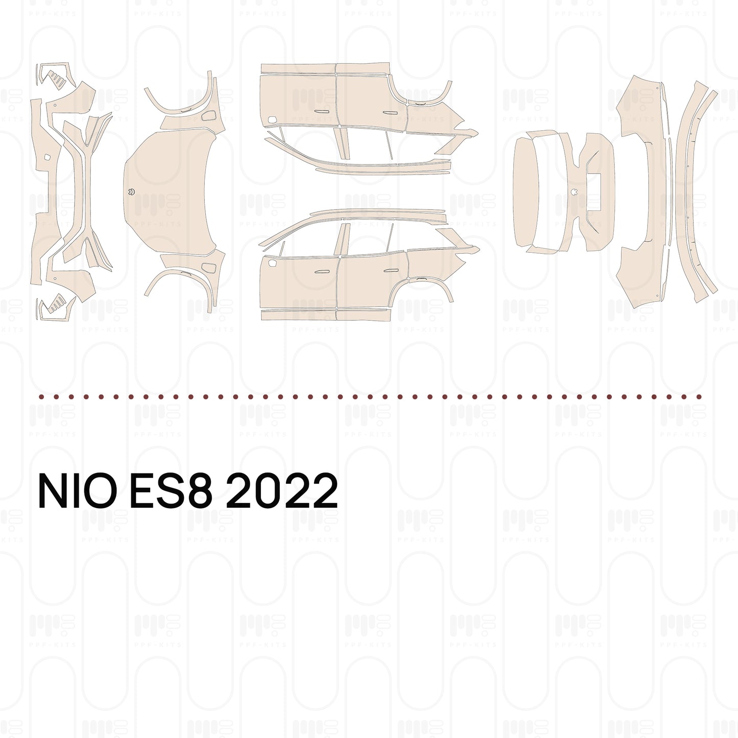PPF prédécoupé NIO ES8 2022