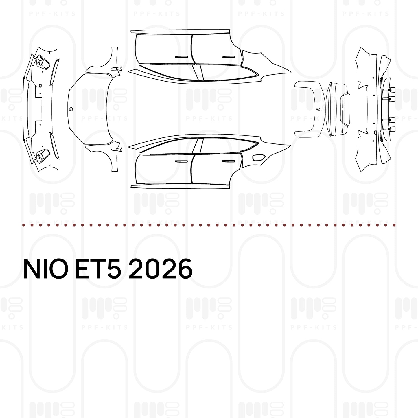 PPF prédécoupé NIO ET5 2026