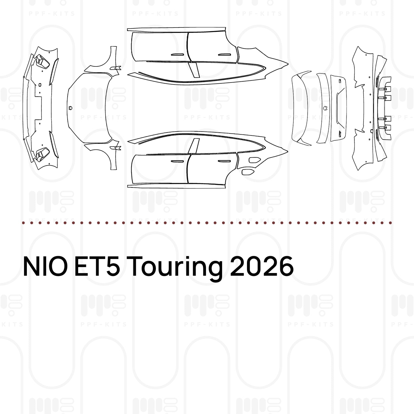 PPF prédécoupé NIO ET5 Touring 2026