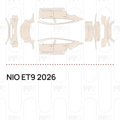 NIO ET9 2026 – Film de protection PPF prédécoupé