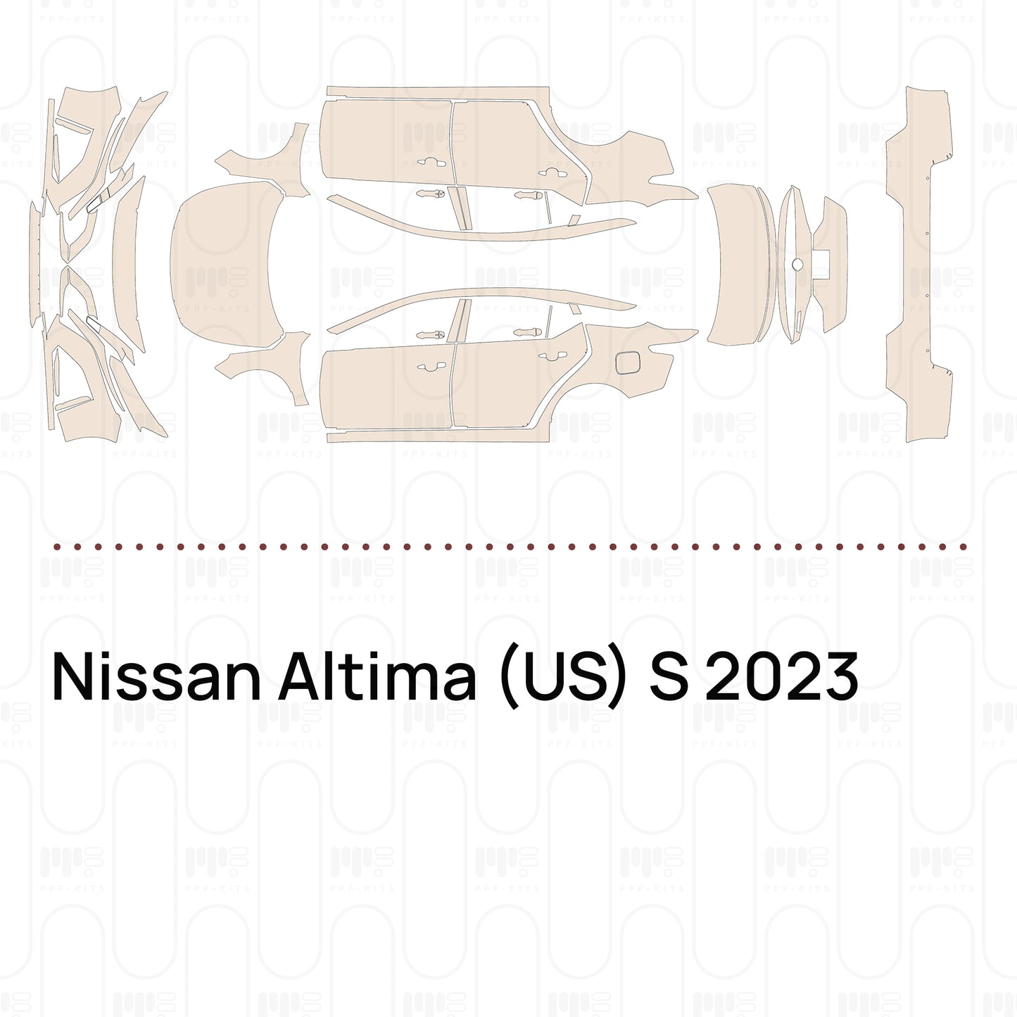 PPF prédécoupé Nissan Altima (US) S 2023