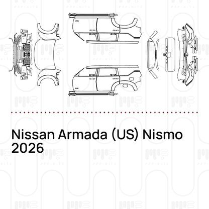 PPF prédécoupé Nissan Armada (US) Nismo 2026