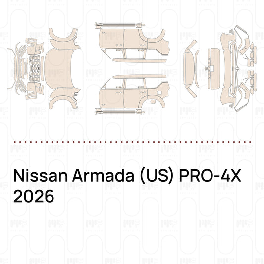 PPF prédécoupé Nissan Armada (US) PRO-4X 2026