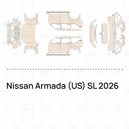 PPF prédécoupé Nissan Armada (US) SL 2026