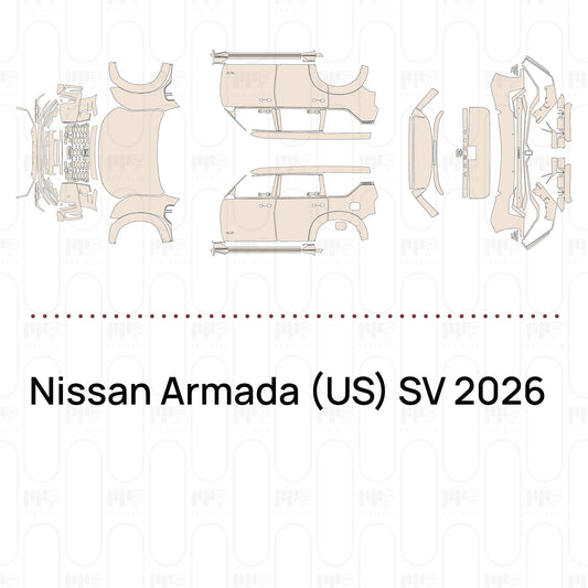 PPF prédécoupé Nissan Armada (US) SV 2026