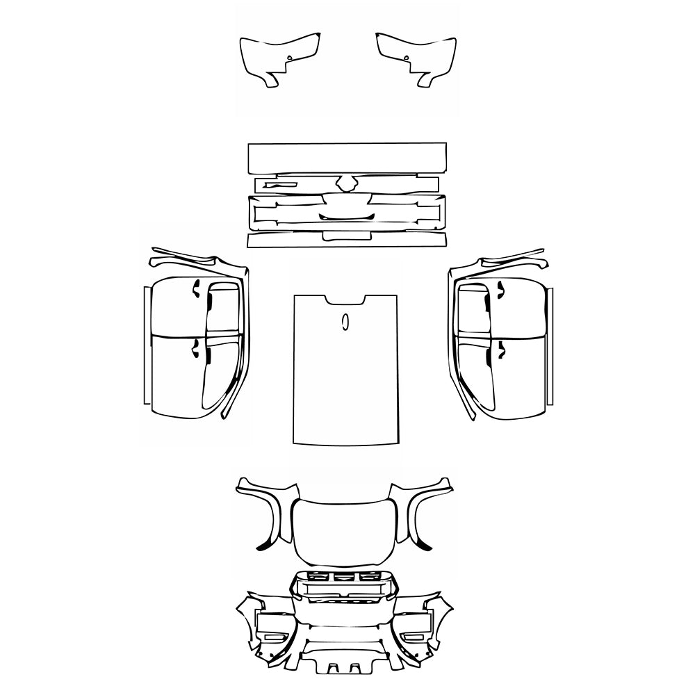 Pre-Cut PPF Nissan Frontier Crew Cab Pro-4X 2025 - PPF-Kits