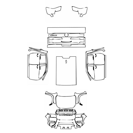Pre-Cut PPF Nissan Frontier Crew Cab Pro-4X 2025 - PPF-Kits
