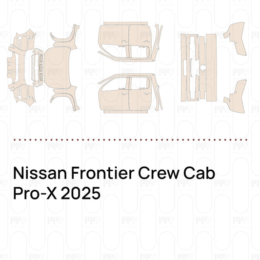 PPF prédécoupé Nissan Frontier Crew Cab Pro-X 2025