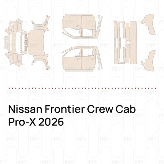 PPF prédécoupé Nissan Frontier Crew Cab Pro-X 2026