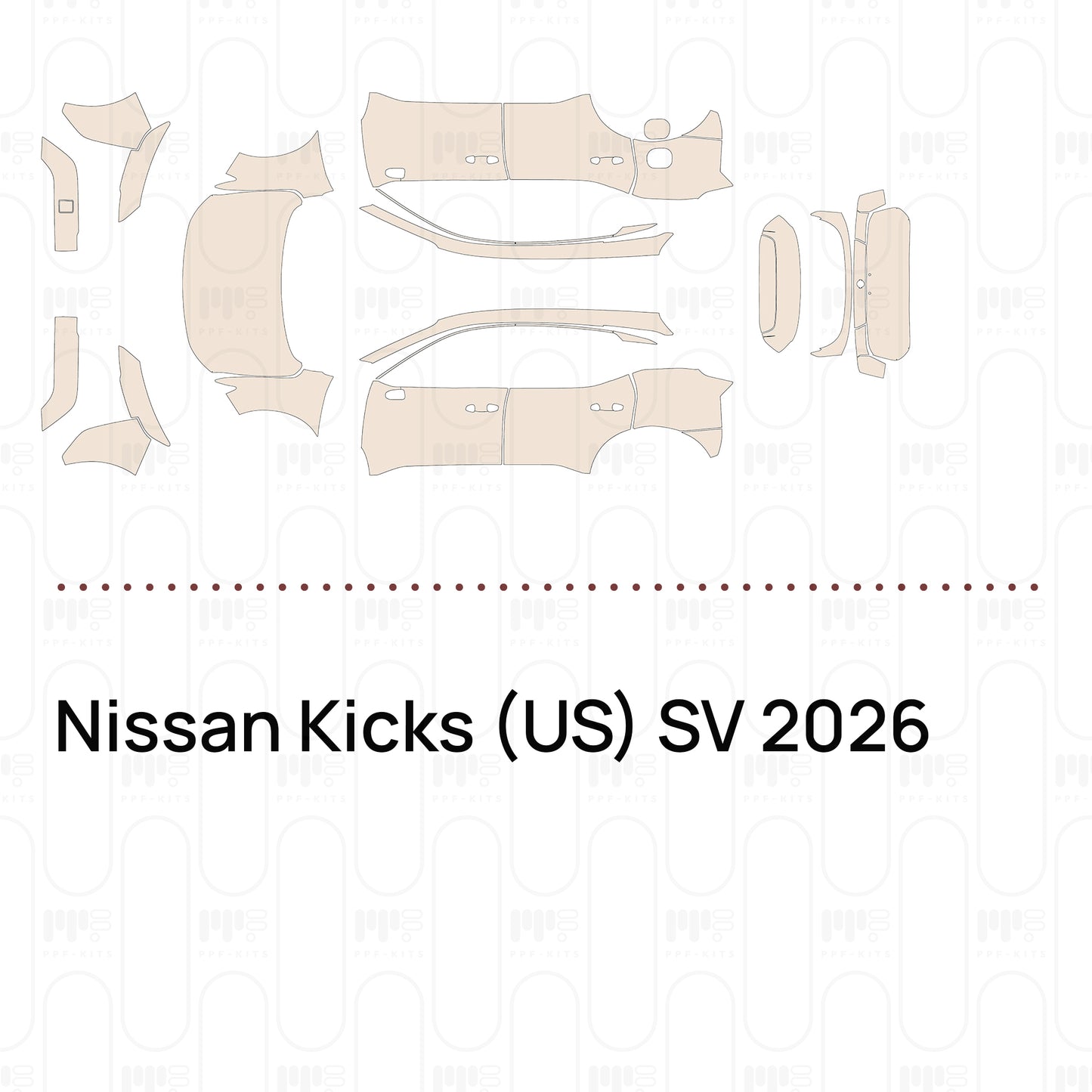 PPF prédécoupé Nissan Kicks (US) SV 2026