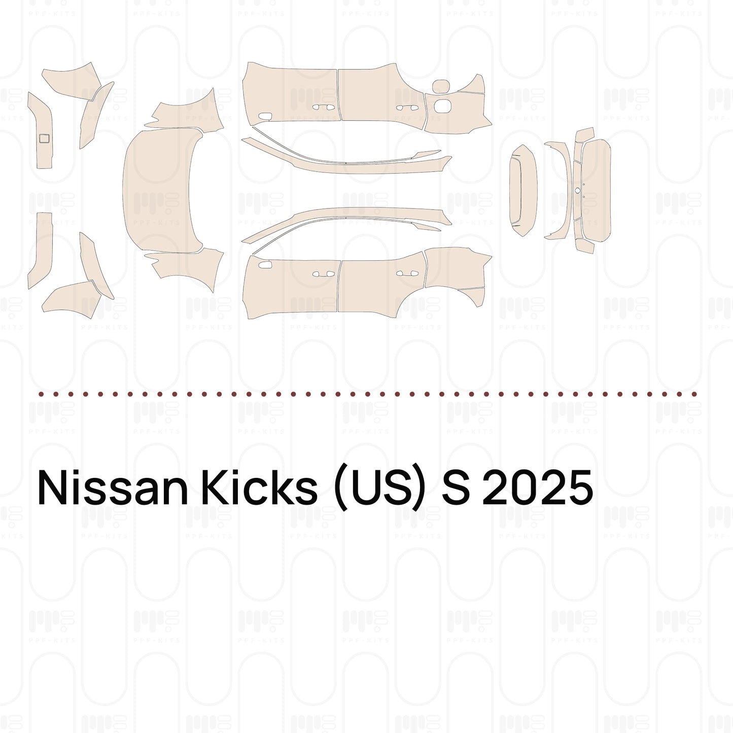 PPF prédécoupé Nissan Kicks (US) S 2025