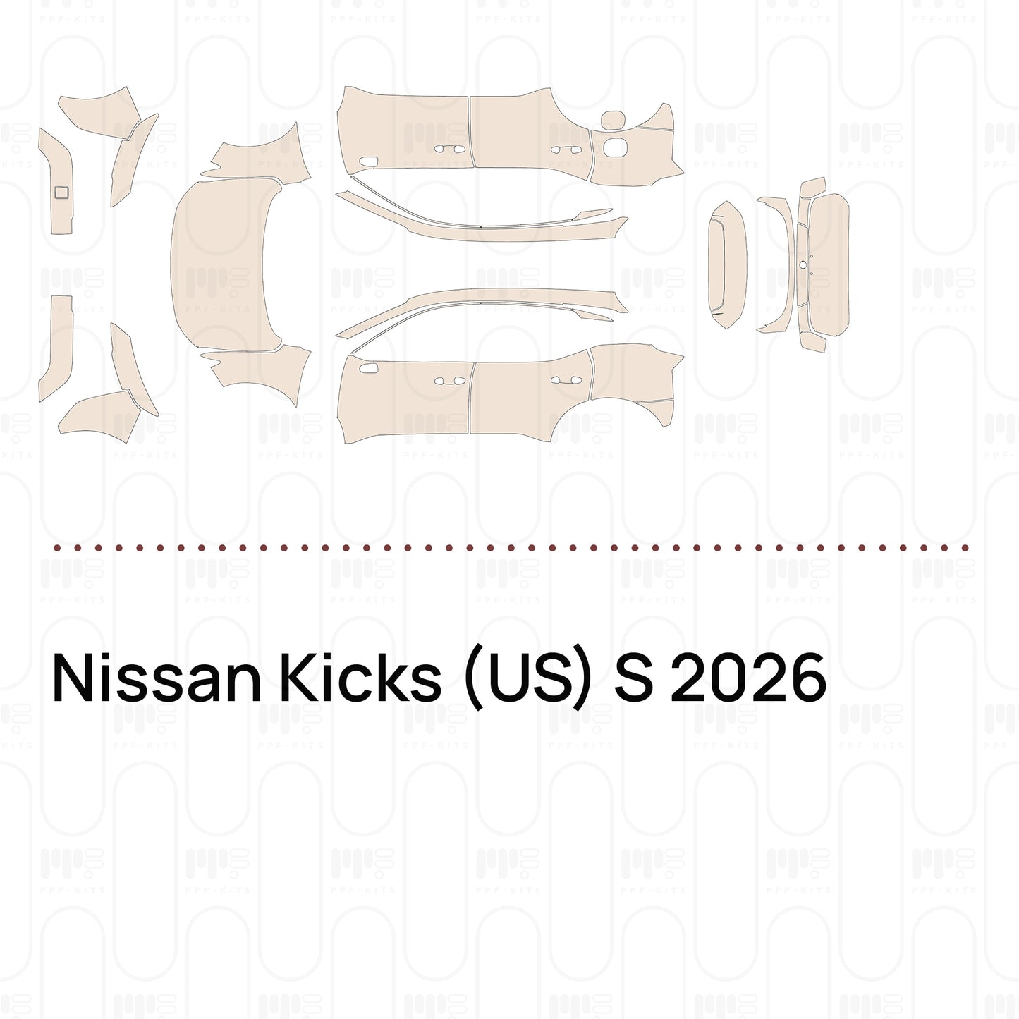 PPF prédécoupé Nissan Kicks (US) S 2026