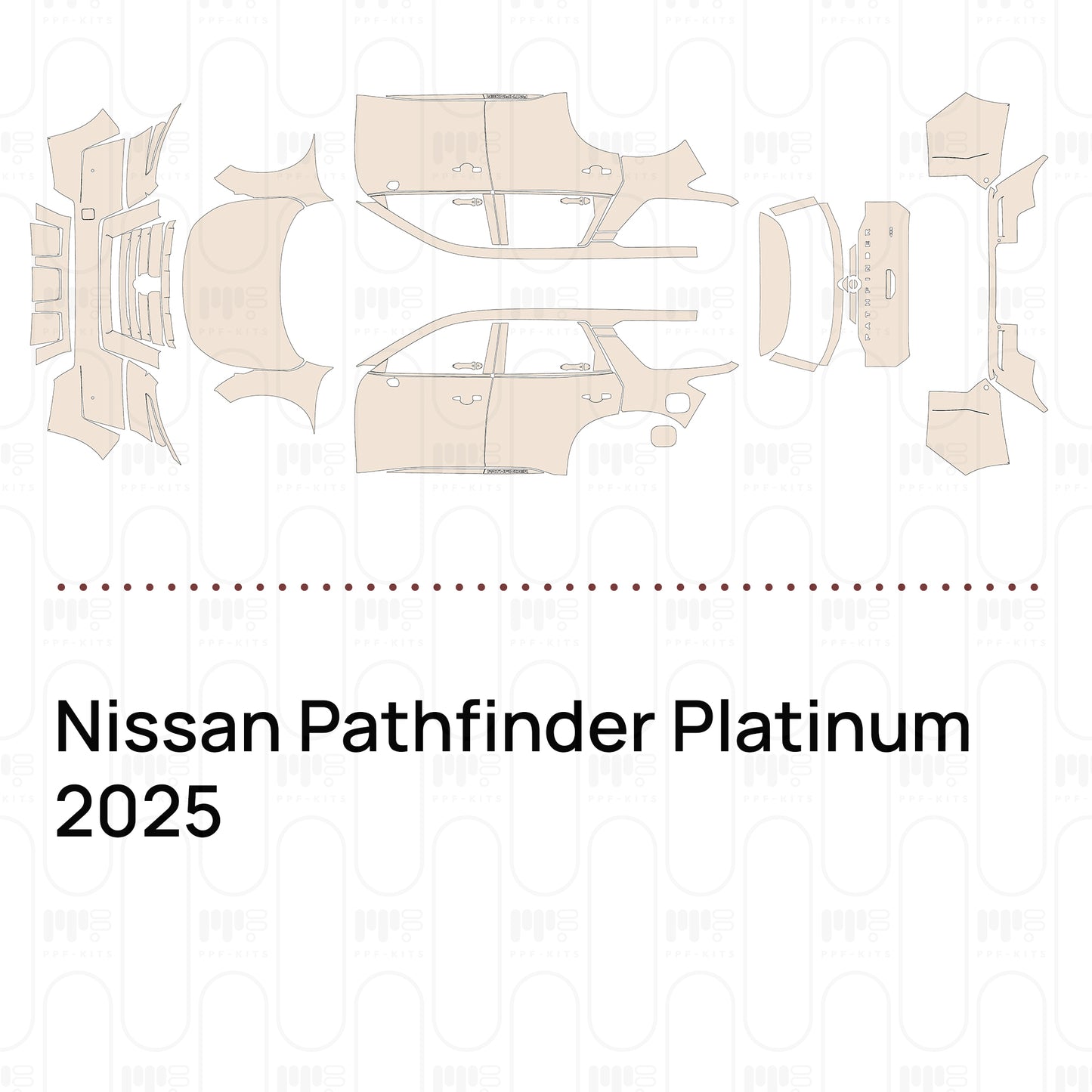 PPF prédécoupé Nissan Pathfinder Platinum 2025