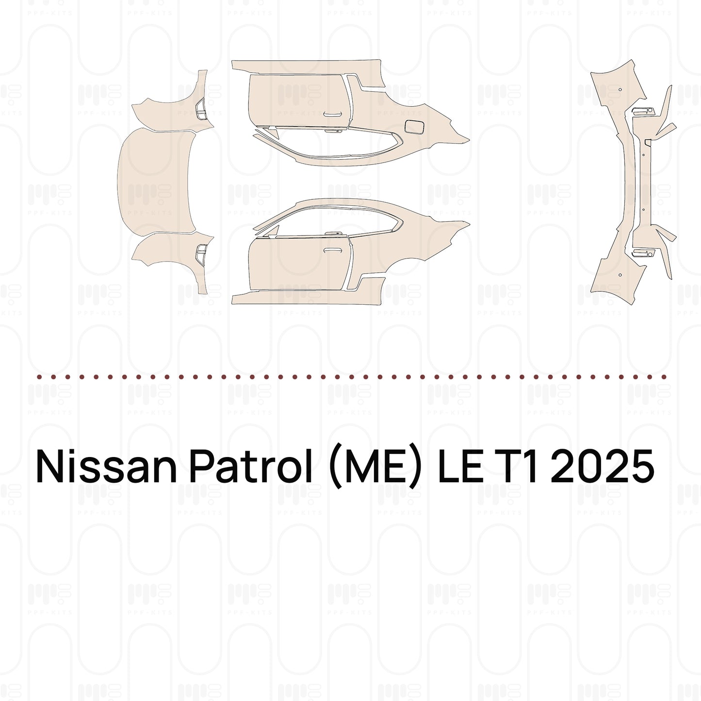 PPF prédécoupé Nissan Patrol (ME) LE T1 2025