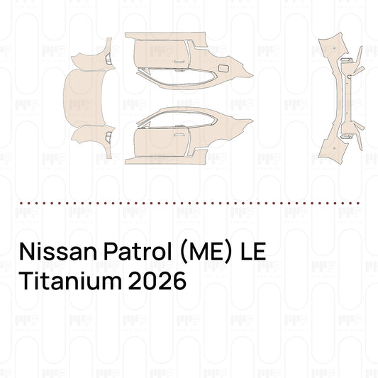 PPF prédécoupé Nissan Patrol (ME) LE Titanium 2026