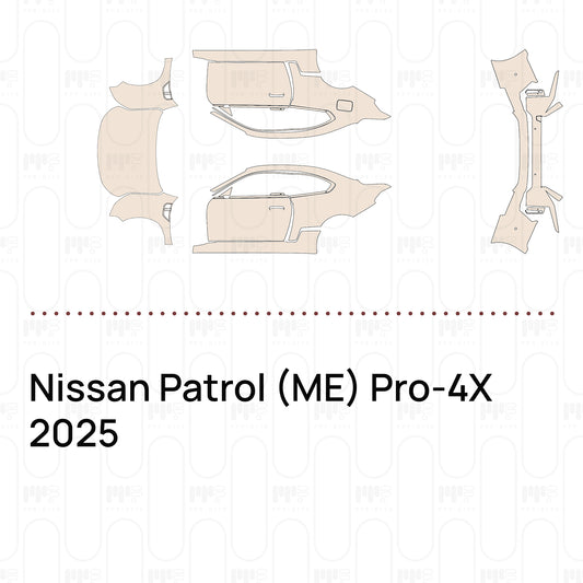 PPF prédécoupé Nissan Patrol (ME) Pro-4X 2025