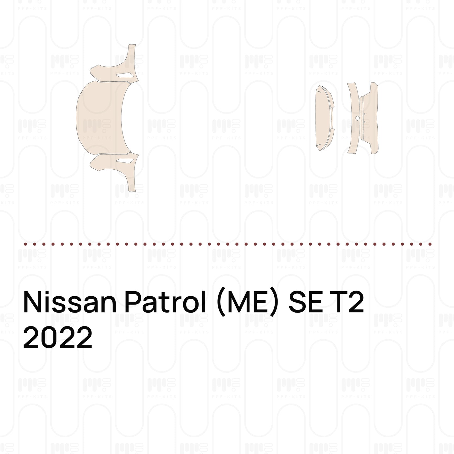 PPF prédécoupé Nissan Patrol (ME) SE T2 2022