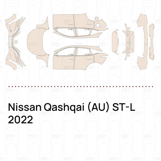 PPF prédécoupé Nissan Qashqai (AU) ST-L 2022