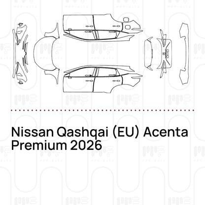 PPF prédécoupé Nissan Qashqai (EU) Acenta Premium 2026