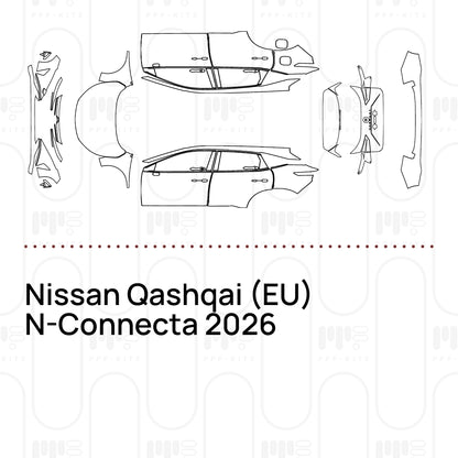 PPF prédécoupé Nissan Qashqai (EU) N-Connecta 2026