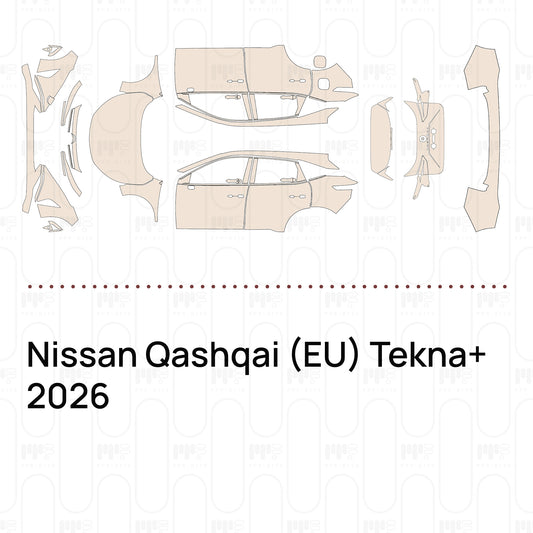 PPF prédécoupé Nissan Qashqai (EU) Tekna+ 2026
