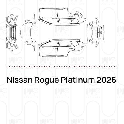 PPF prédécoupé Nissan Rogue Platinum 2026