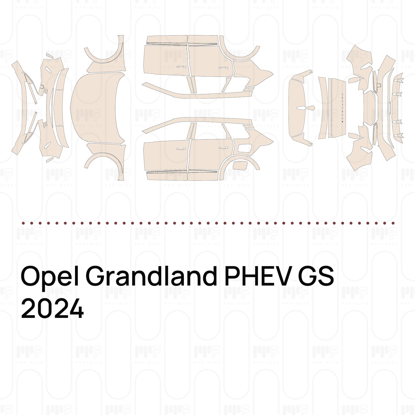 PPF prédécoupé Opel Grandland PHEV GS 2024