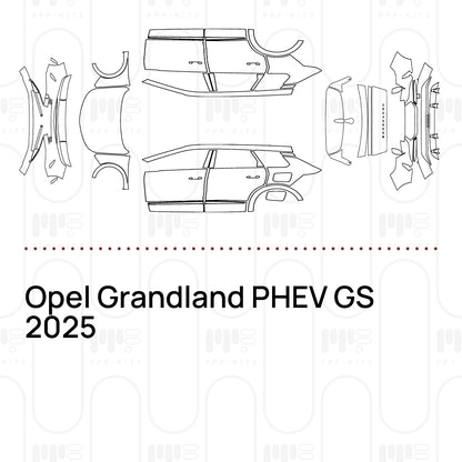 PPF prédécoupé Opel Grandland PHEV GS 2025