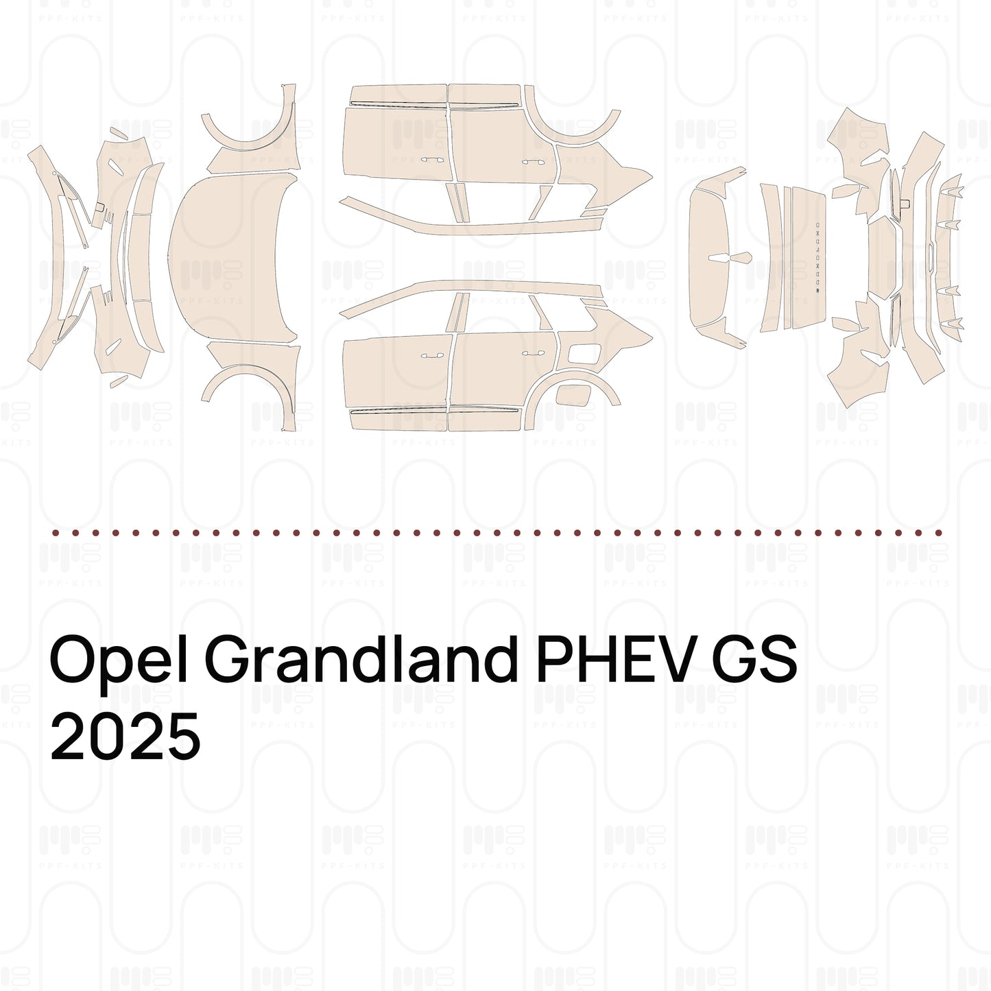 PPF prédécoupé Opel Grandland PHEV GS 2025