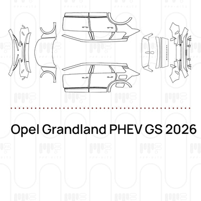 PPF prédécoupé Opel Grandland PHEV GS 2026