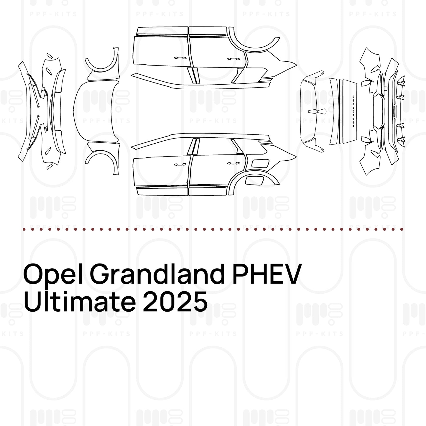 PPF prédécoupé Opel Grandland PHEV Ultimate 2025