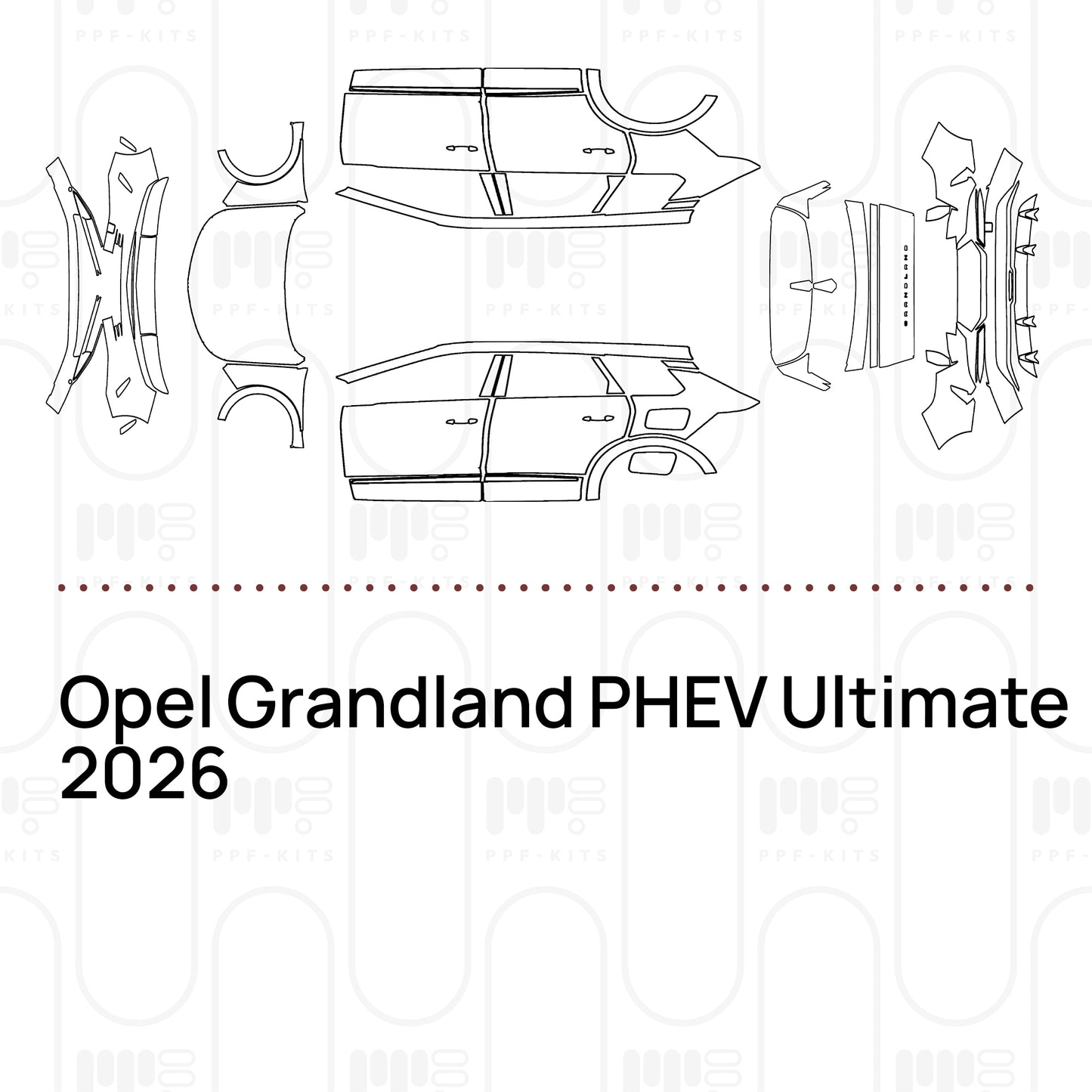 PPF prédécoupé Opel Grandland PHEV Ultimate 2026