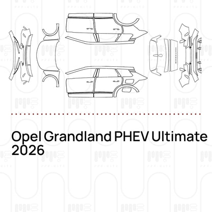 PPF prédécoupé Opel Grandland PHEV Ultimate 2026