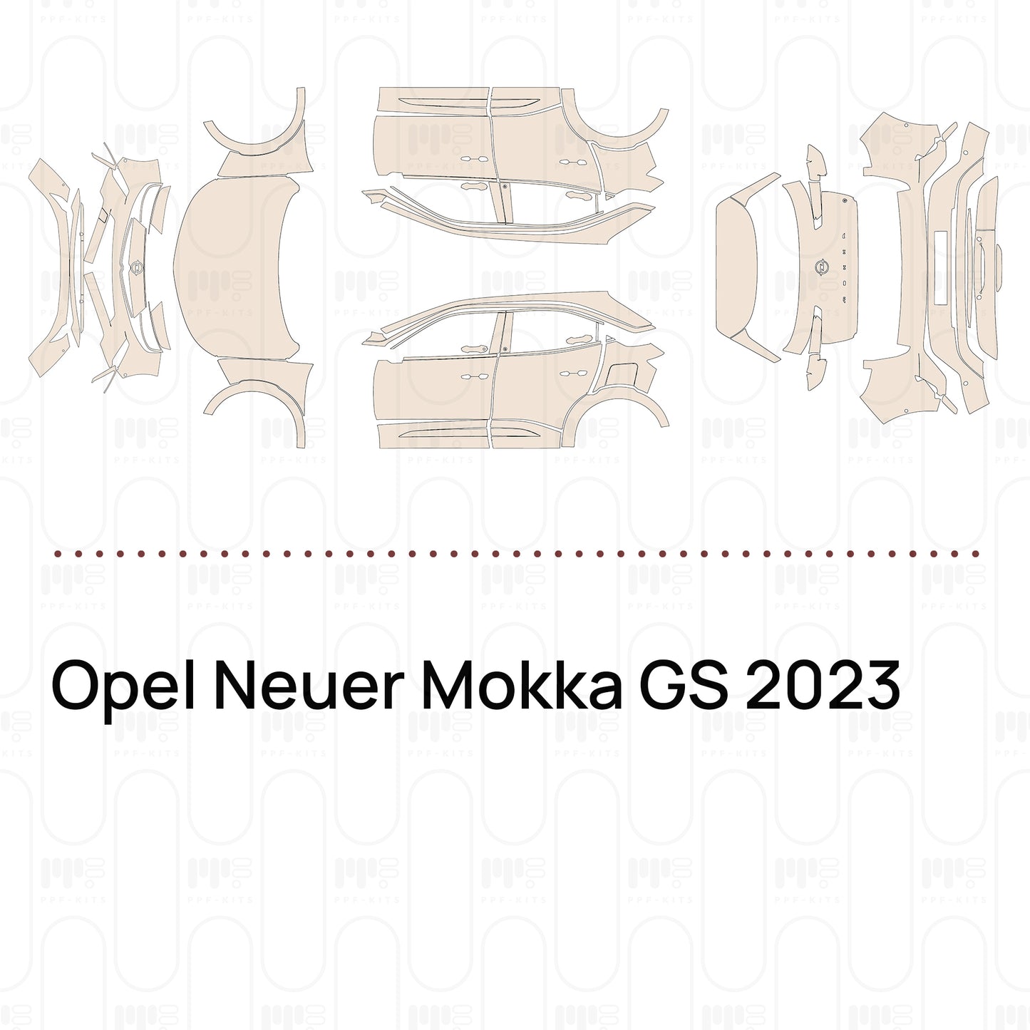 PPF prédécoupé Opel Neuer Mokka GS 2023